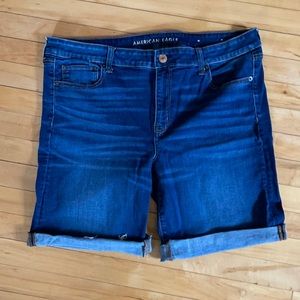 American Eagle Skinny Bermuda Jean Shorts